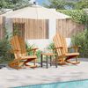 vidaXL Adirondack-Schaukelstuhl 2 pcs Braun 100 x 77 x 99 cm