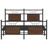 vidaXL Bettgestell ohne Matratze Braun Eiche 140x190 cm Holzwerkstoff
