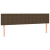 vidaXL Kopfteile Dunkelbraun 160x5x78/88 cm Stoff