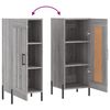 vidaXL Sideboard Grau Sonoma 34,5x34x90 cm Holzwerkstoff
