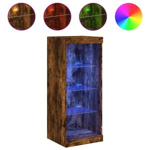 vidaXL Sideboard mit LED-Leuchten R&auml;uchereiche 41x37x100 cm