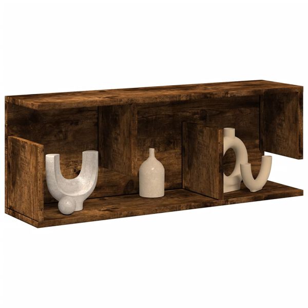 vidaXL Wandschrank 80x20x30 cm Räuchereiche Holzwerkstoff