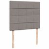 vidaXL Boxspringbett mit Matratze Taupe 120x200 cm Stoff