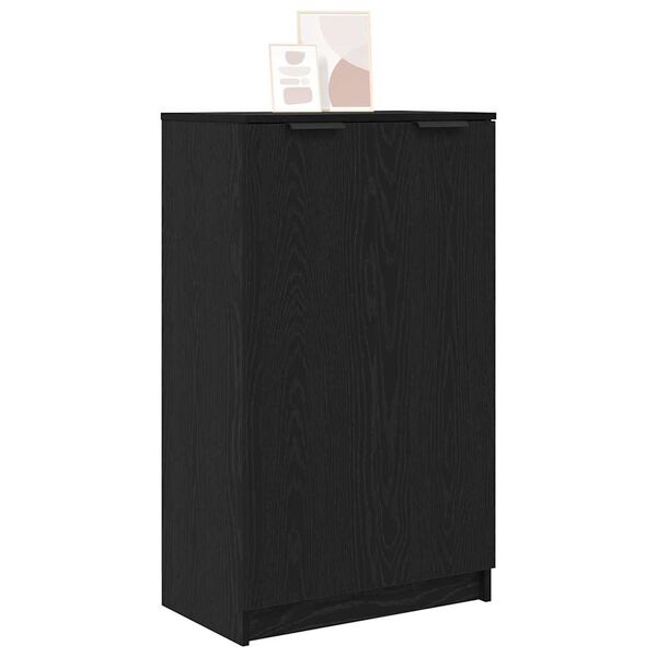 vidaXL Schuhschrank mit Regal Schwarz Eichen-Optik 59 x 35 x 100 cm
