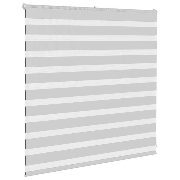 vidaXL Doppelrollo Hellgrau 150x100 cm Stoffbreite 145,9 cm Polyester