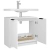 vidaXL Badschrank Wei&szlig; 64,5x33,5x59 cm Holzwerkstoff