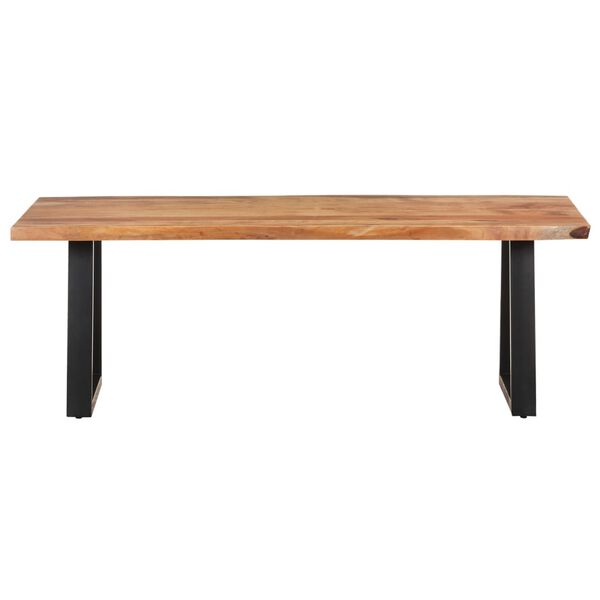 vidaXL Couchtisch mit Baumkanten 115x60x40 cm Massivholz Akazie