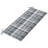 vidaXL Gartenbank mit Auflage 120 cm Bambus