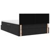 vidaXL Bett mit Stauraum und LED mit LED Schwarz 140 x 200 cm Samt