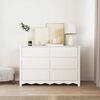 vidaXL Kommode Drammen Wei&szlig; 111 x 43 x 73,5 cm Massivholz Kiefer