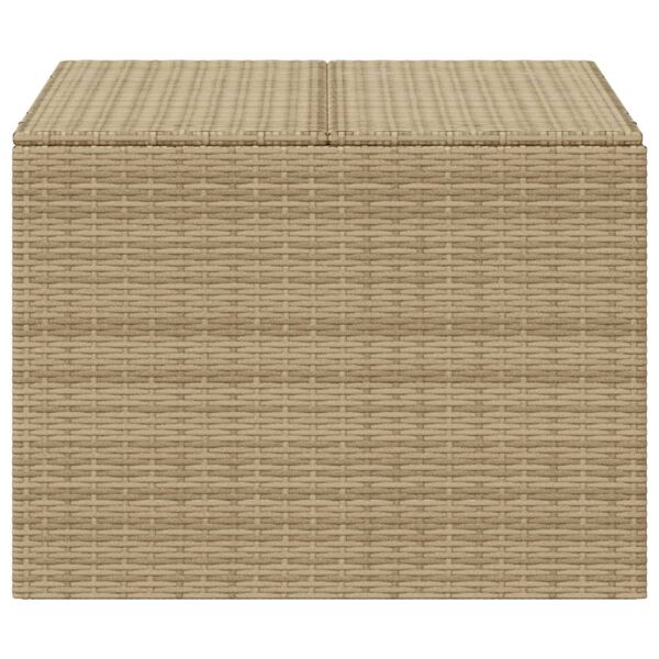 vidaXL Gartentruhe Beige 291L Poly Rattan