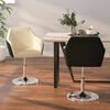 vidaXL Esszimmerst&uuml;hle 2 Stk. Creme und Schwarz Kunstleder