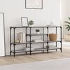vidaXL Konsolentisch Grau Sonoma 160x29x80 cm Holzwerkstoff