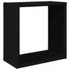 vidaXL W&uuml;rfelregale 2 Stk. Schwarz 30x15x30 cm