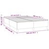 vidaXL Boxspringbettgestell Dunkelgr&uuml;n 140x200 cm Samt