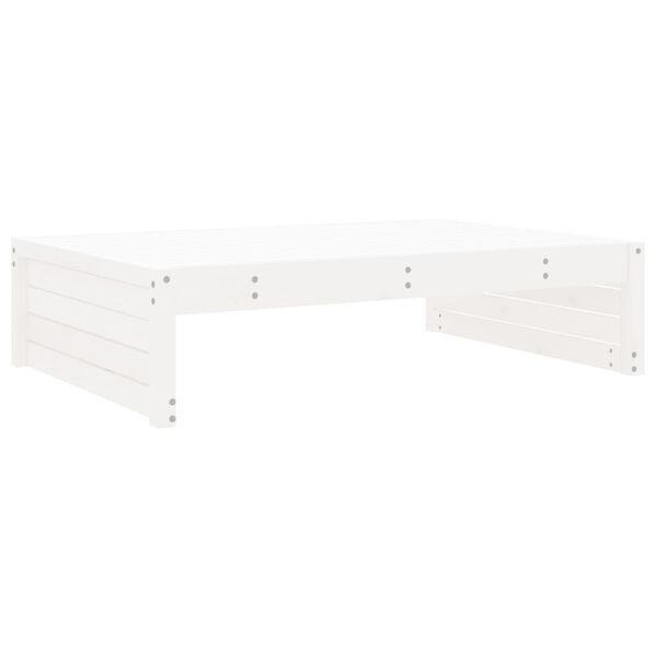 vidaXL 2-tlg. Garten-Lounge-Set Wei&szlig; Massivholz Kiefer