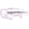 vidaXL Tagesbett Ausziehbar mit Matratzen Schwarz 90x200 cm Stoff