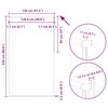 vidaXL Verdunkelungsrollo Gelb 130x230cm Stoffbreite 126,6cm Polyester