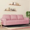 vidaXL 3-Sitzer-Sofa Rosa 180 cm Samt