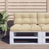 vidaXL Palettenkissen Beige 70x40x12 cm Stoff