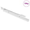 vidaXL Schubladenschiene 87 pcs Wei&szlig; Stahl