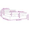 vidaXL Ottoman-Bett mit Matratzen Schwarz 160x200 cm Samt