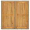 vidaXL Gartentisch Beige 109x107x74 cm Poly Rattan & Massivholz Akazie