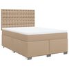 vidaXL Boxspringbett Matratze Cappuccino-Braun 140x190cm Kunstleder
