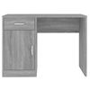 vidaXL Schreibtisch mit Stauraum Grau Sonoma 100x40x73 cm