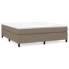 vidaXL Boxspringbettgestell Taupe 160x200 cm Stoff