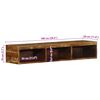 vidaXL TV-Wandschrank 100x30x19 cm Altholz Massiv