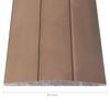 vidaXL &Uuml;bergangsprofil 5 Stk. Aluminium 90 cm Braun