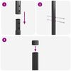 vidaXL Zaunpfosten 12 pcs Grau Pulverbeschichteter Stahl