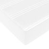 vidaXL Bettgestell mit Matratze mit Matratze 2 pcs Wei&szlig; PVC
