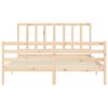 vidaXL Massivholzbett ohne Matratze 160x200 cm Kiefernholz