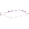 vidaXL Tischplatte mit Baumkante 90x60x2,5 cm Massivholz Mango