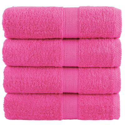 vidaXL Premium-Seiftücher SOLUND 4 Stk. Rosa 30x30 cm 600 g/m²