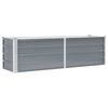 vidaXL Garten-Hochbeet Verzinkter Stahl 160x40x45 cm Grau