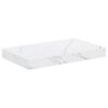 vidaXL Wandregal Wandhalterung Wei&szlig; Marmor 40 x 23,5 x 3,8 cm