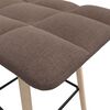 vidaXL Barhocker 2 Stk. Taupe Stoff