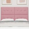 vidaXL LED Kopfteil mit LED-Lichtleisten Rosa 160 cm Polyester