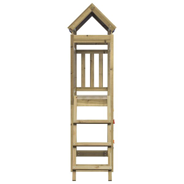 vidaXL Spielturm Braun Massives impr&auml;gniertes Holz