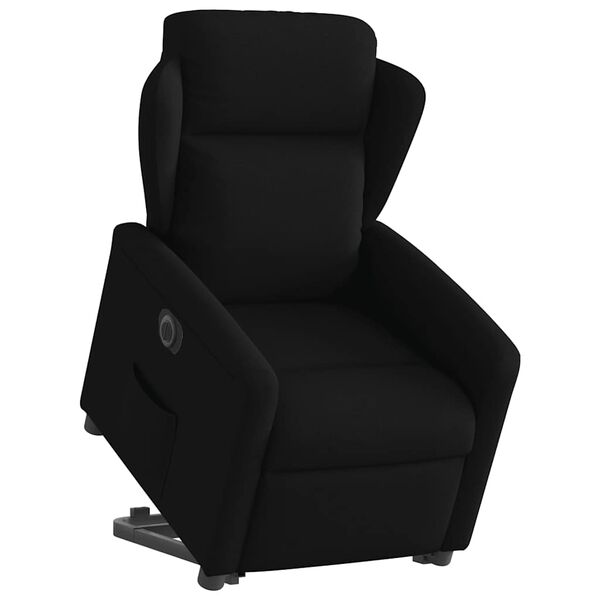 vidaXL Relaxsessel mit Aufstehhilfe Elektrisch Schwarz Stoff