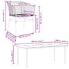 vidaXL 9-teiliges Garten-Esszimmerset Braunes Polyrattanglas
