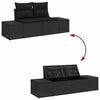 vidaXL Garten-Sofa-Set 8 pcs Schwarz Poly-Rattan