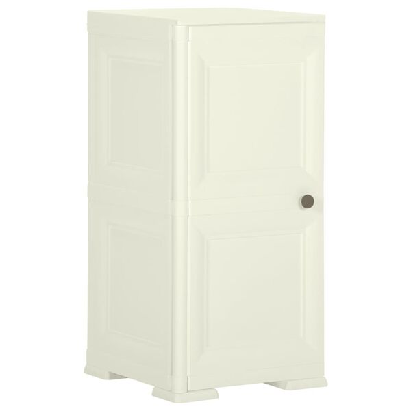 vidaXL Kunststoffschrank 40x43x85,5 cm Holzdesign Vanilleeis
