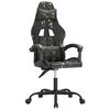 vidaXL Gaming-Stuhl Schwarz und Tarnfarben Kunstleder
