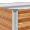 vidaXL Hochbeet Hellbraun 582 x 50 x 68 cm Verzinkter Stahl
