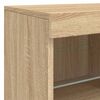 vidaXL Sideboard mit LED-Leuchten Sonoma-Eiche 81x37x67 cm