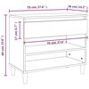 vidaXL Schuhregal Sonoma-Eiche 70x36x60 cm Holzwerkstoff